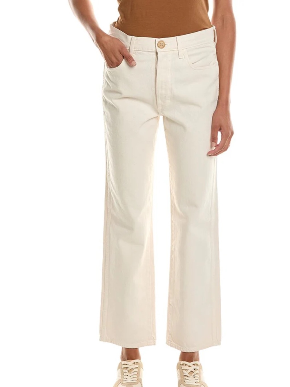AMO, Layla Vintage White W/ Dest
Women’s High Rise , Button Down Jeans